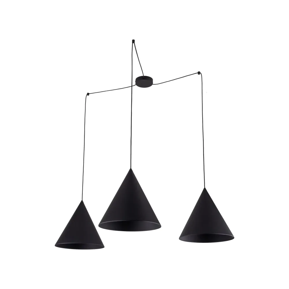 TK LIGHTING ПЕНДЕЛ CONO 6629 3XE27 ЧЕРЕН