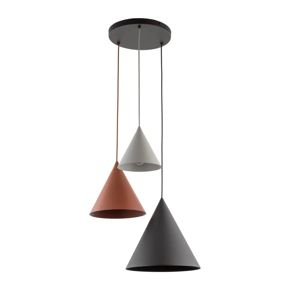TK LIGHTING ПЕНДЕЛ CONO 6633 3XE27 МНОГОЦВЕТЕН