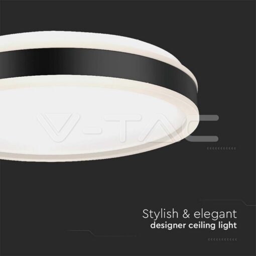 Led Осветител 38w Кръг За Таван Черна Рамка 4000k Димиращ - Image 3