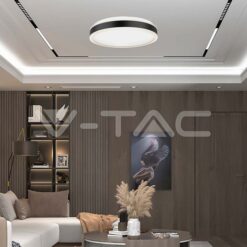 Led Осветител 38w Кръг За Таван Черна Рамка 4000k Димиращ VTAC-6908