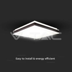 Led Осветител 18w Квадрат За Таван Черна Рамка 4000k Димиращ VTAC-6990
