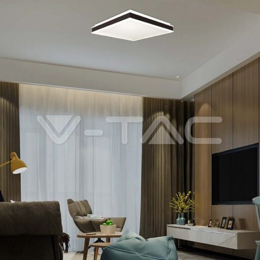 Led Осветител 18w Квадрат За Таван Черна Рамка 4000k Димиращ - Image 6