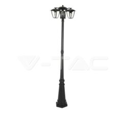 Градинска Лампа 3хе27 1990mm Черна Ip44 - 7063 VTAC-7063