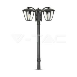 Градинска Лампа 3хе27 1990mm Черна Ip44 - 7063 VTAC-7063