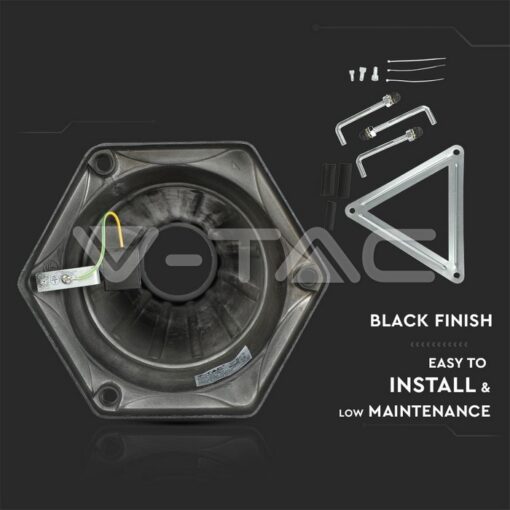 Градинска Лампа 3хе27 1990mm Черна Ip44 - 7063 - Image 7
