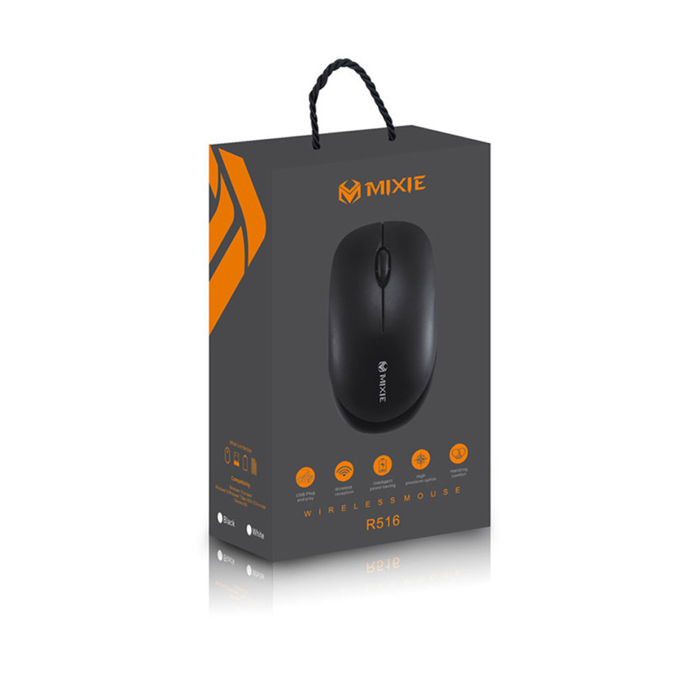 Мишка Mixie R516, Безжична, USB, 3D, Черен - 719 D-719 5 Мишка Mixie R516, Безжична, USB, 3D, Черен - 719 - Image 3