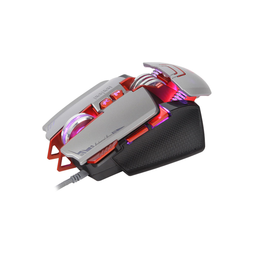 Геймърска мишка Mixie M9, Оптична, 8D, RGB, Сив - 727 D-727 4 Геймърска мишка Mixie M9, Оптична, 8D, RGB, Сив - 727 - Image 2