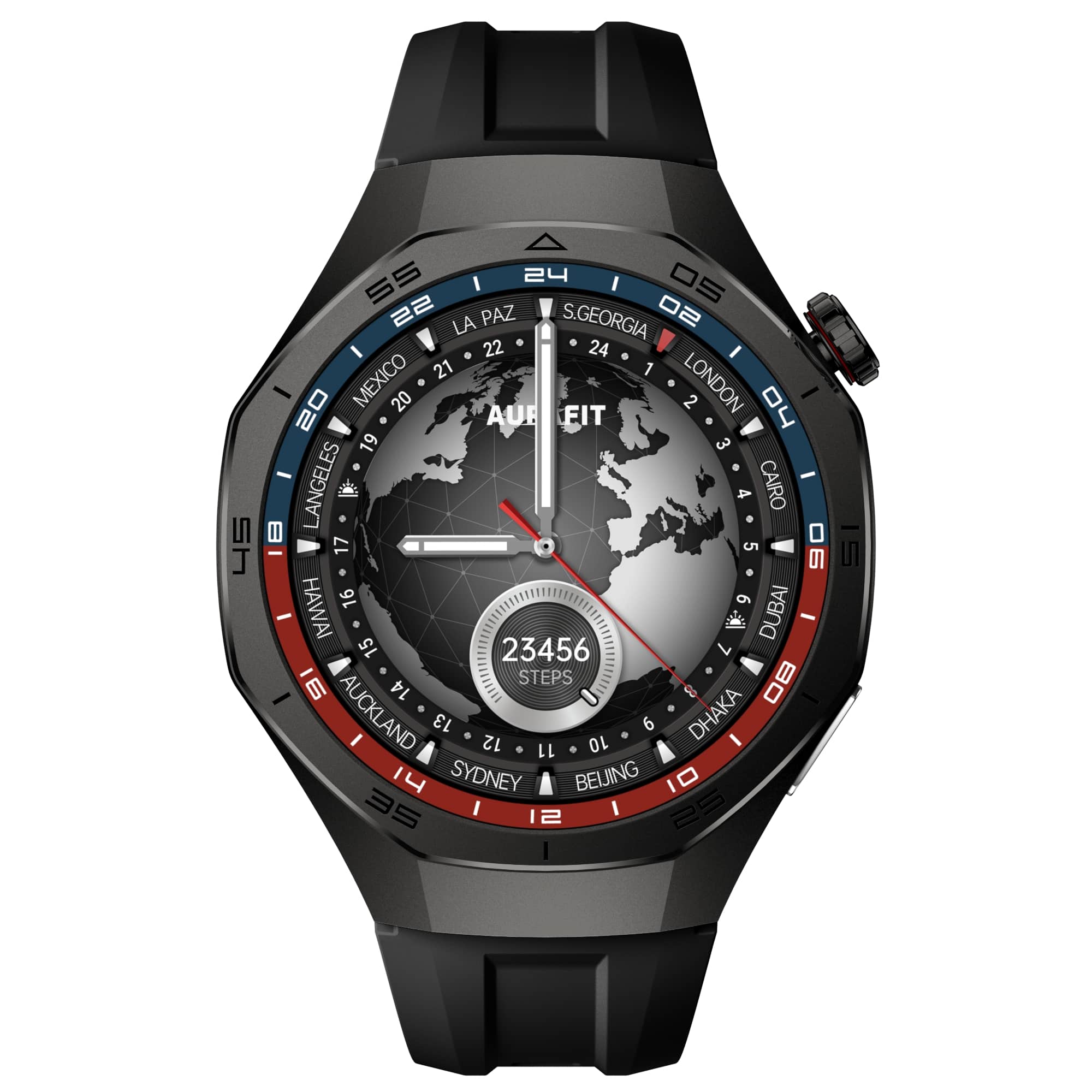 Смарт часовник Aurafit AM34, Amoled, Черен - 73124