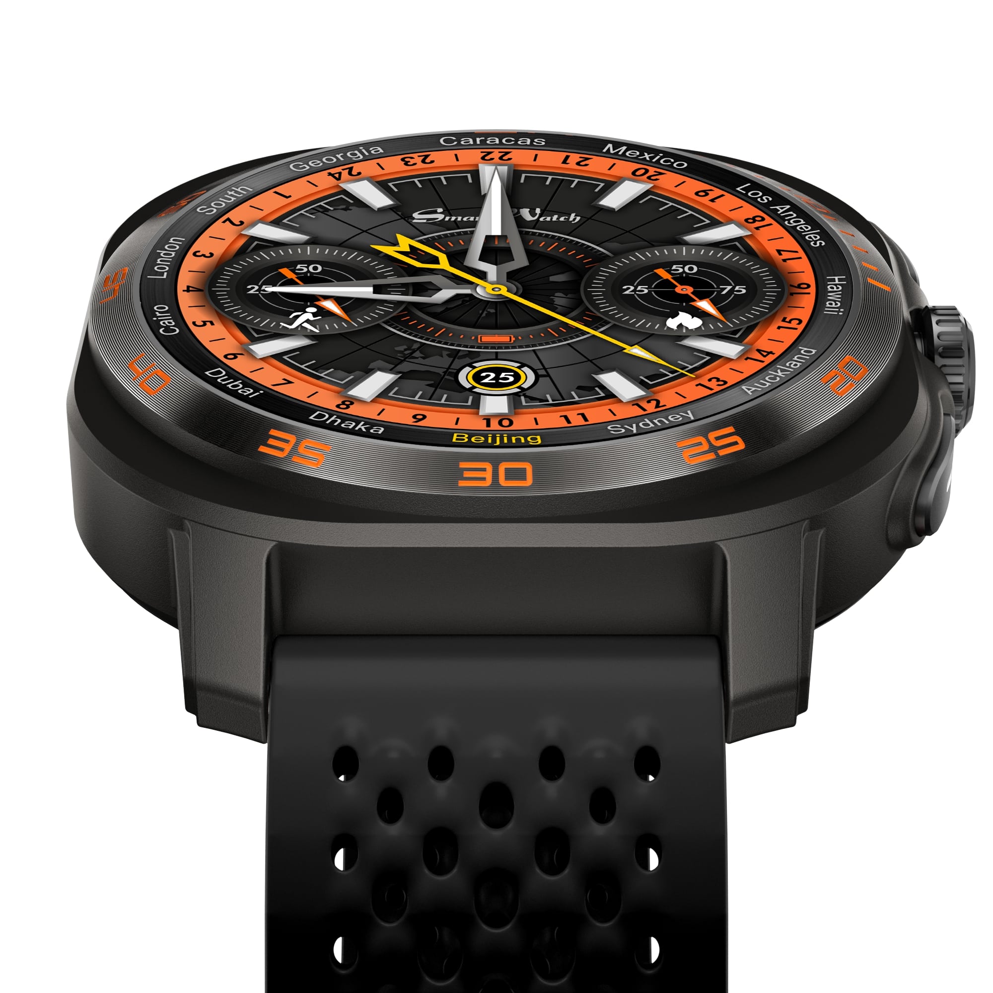 Смарт часовник Aurafit AM32, Amoled, Черен - 73125