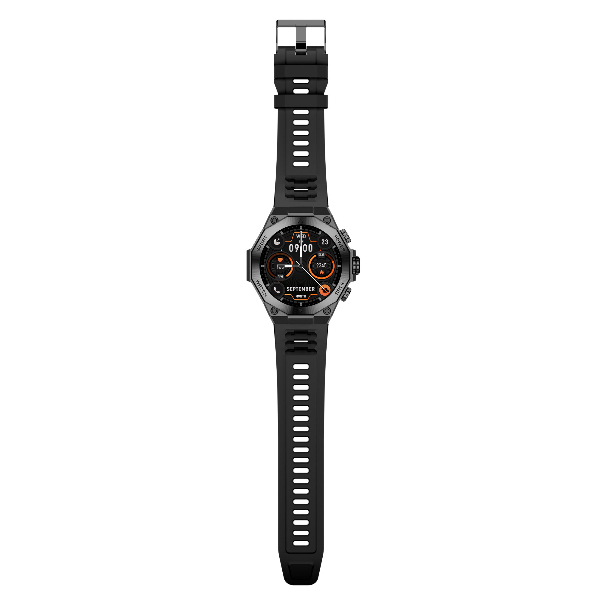 Смарт часовник Aurafit AM18, Amoled, Черен - 73129