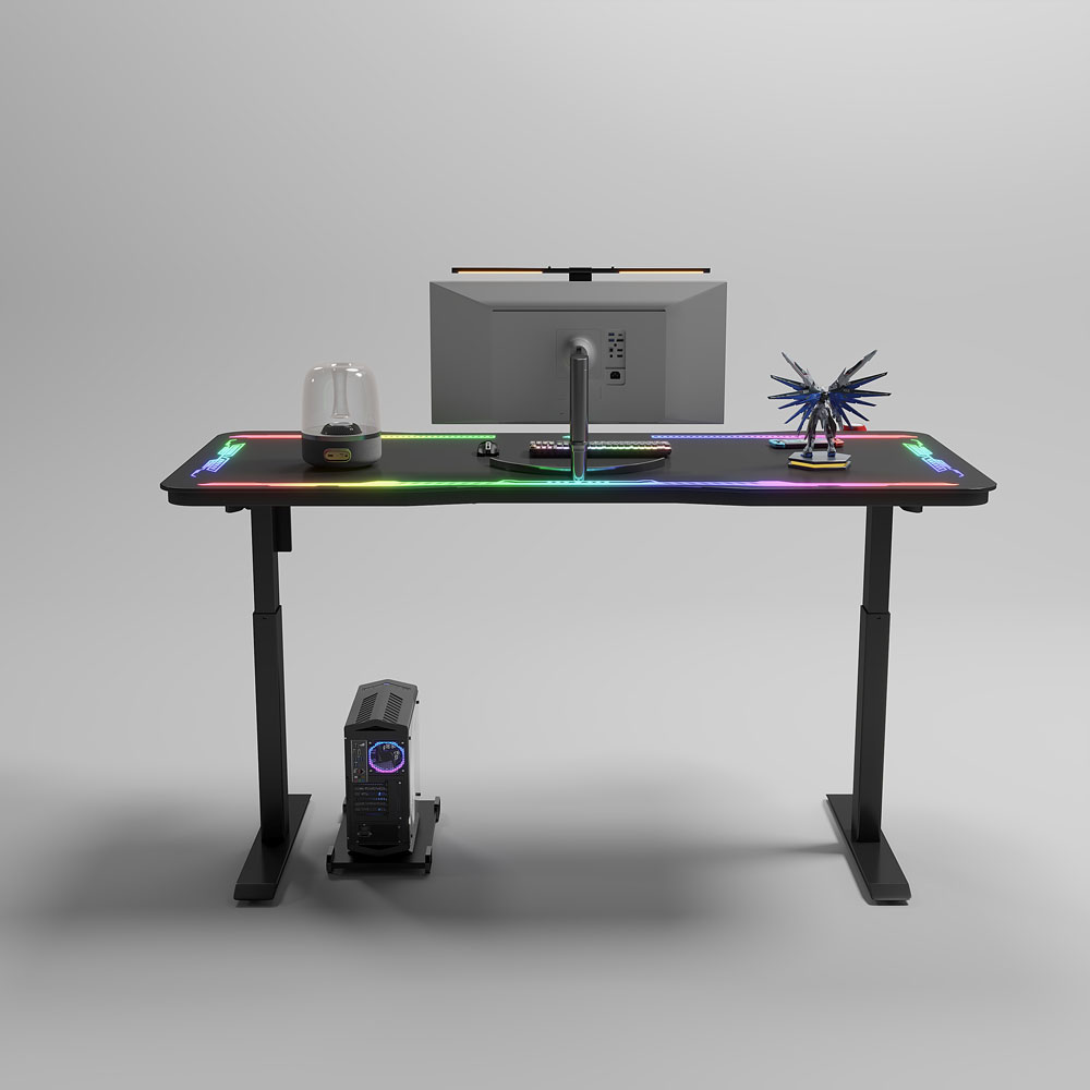 Геймърско бюро No brand Y109, 4 в 1, RGB, Черен - 74009 D-74009 4 Геймърско бюро No brand Y109, 4 в 1, RGB, Черен - 74009 - Image 3