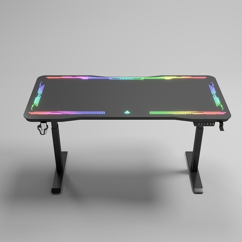 Геймърско бюро No brand Y109, 4 в 1, RGB, Черен - 74009 D-74009 9 Геймърско бюро No brand Y109, 4 в 1, RGB, Черен - 74009 - Image 8