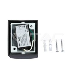 Фасаден Аплик 1хgu10 Алуминий Кръг Ip44 - 7508 VTAC-7508