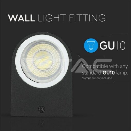 Фасаден Аплик 1хgu10 Алуминий Кръг Ip44 - 7508 - Image 5