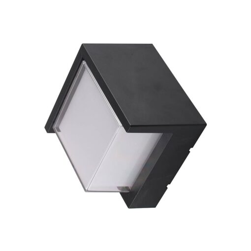 15W LED СТЕНЕН ОСВЕТИТЕЛ КВАДРАТЕН ЧЕРЕН – Неутрално Бяло