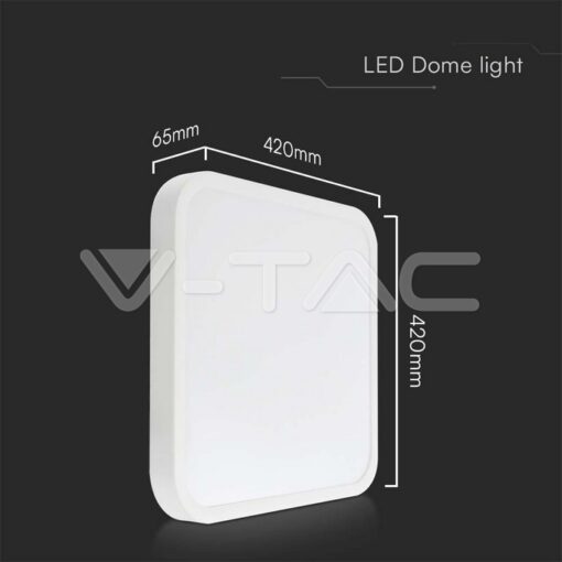 48w Led Плафон 6500k Квадрат Бял Ip44 - Image 10