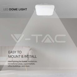 48w Led Плафон 6500k Квадрат Бял Ip44 VTAC-76321