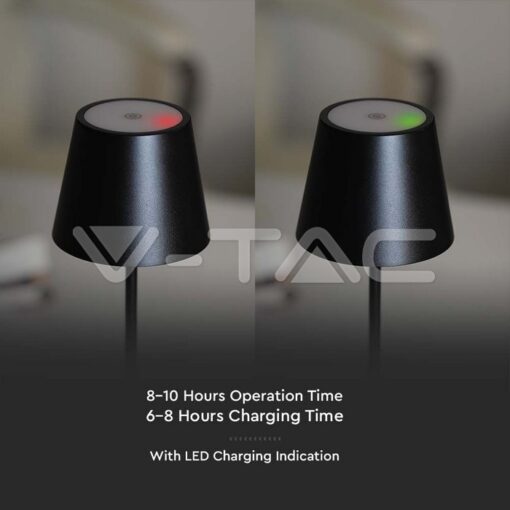Led 2w Настолна Лампа 4400ma 3000k Ip54 Черен-Sku:7652 - Image 10
