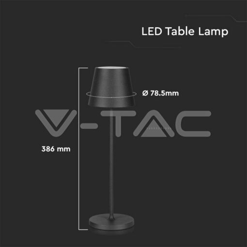 Led 2w Настолна Лампа 4400ma 3000k Ip54 Черен-Sku:7652 - Image 12