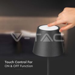 Led 2w Настолна Лампа 4400ma 3000k Ip54 Черен-Sku:7652 VTAC-7652