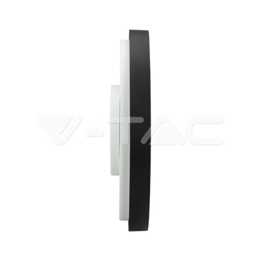 24w Плафон Мик.Сензор 4000k Кръг Черен Ip44 - Image 4