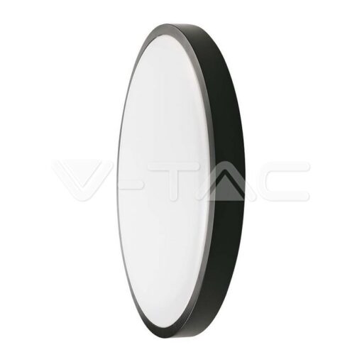 30w Плафон Мик.Сензор 4000k Кръг Черен Ip44-Sku:7671