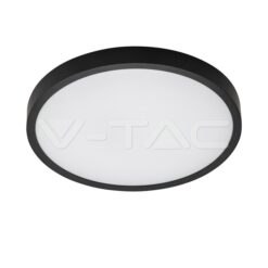 36w Плафон Мик.Сензор 4000k Кръг Черен Ip44 VTAC-76711