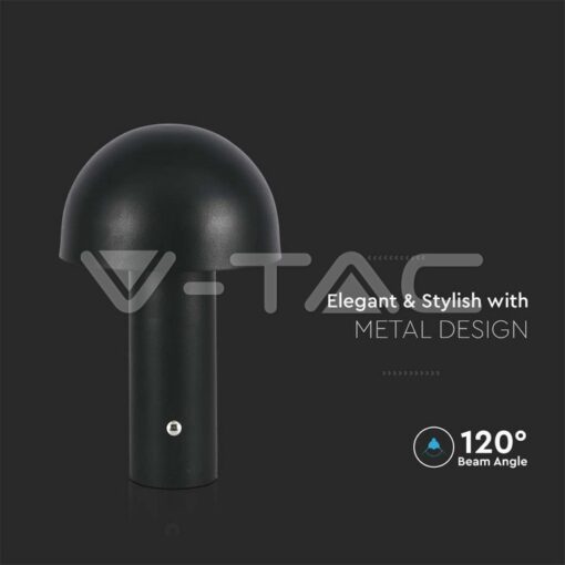 Led Настолна Лампа 1800mah Батерия 150x250 3 В 1 Черно Тяло - Image 2