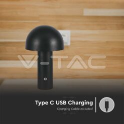Led Настолна Лампа 1800mah Батерия 150x250 3 В 1 Черно Тяло VTAC-7898