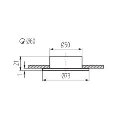 Мебелна Луна За Вграждане Kanlux Gavi 810 CT-2116B-W KN-810