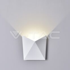5w Led Стенна Лампа 4000k Ip65 Бяла 1 Посока VTAC-8281