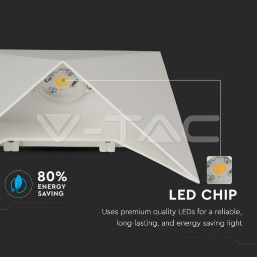 5w Led Стенна Лампа 4000k Ip65 Бяла 1 Посока - Image 5