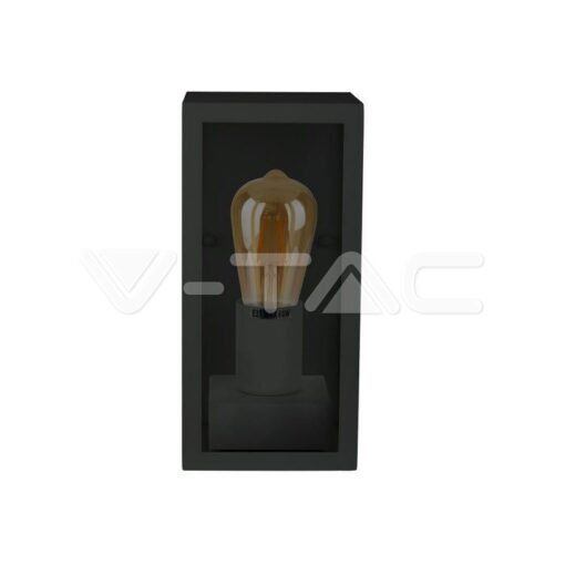 Стенна Лампа 1хe27 Черна Прозрачна - 8517 - Image 3