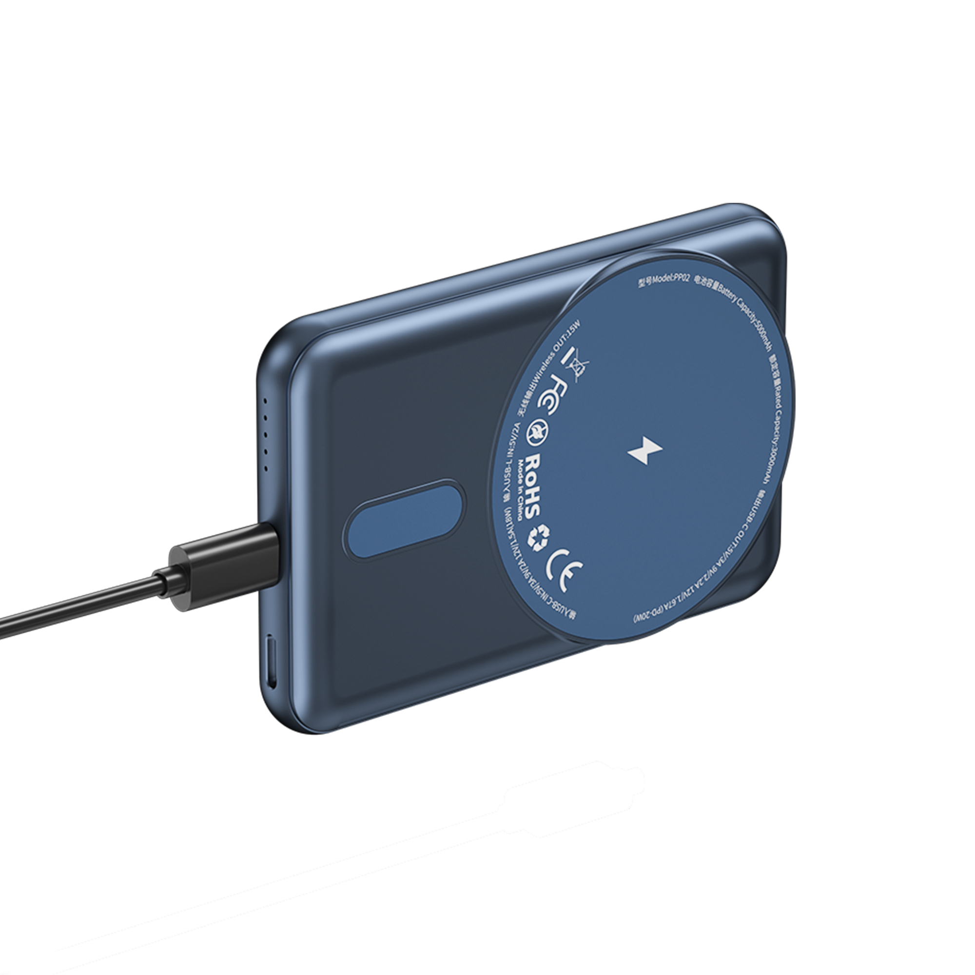 Преносима батерия WiWu PP02, 5000mAh, 20W, Qi, MagSafe, Различни цветове - 87082 D-87082 7 Преносима батерия WiWu PP02, 5000mAh, 20W, Qi, MagSafe, Различни цветове - 87082 - Image 5