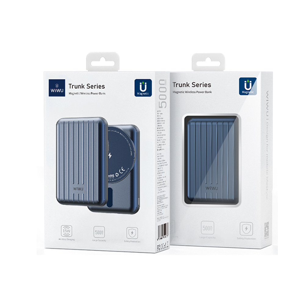 Преносима батерия WiWu PP02, 5000mAh, 20W, Qi, MagSafe, Различни цветове - 87082 D-87082 9 Преносима батерия WiWu PP02, 5000mAh, 20W, Qi, MagSafe, Различни цветове - 87082 - Image 7