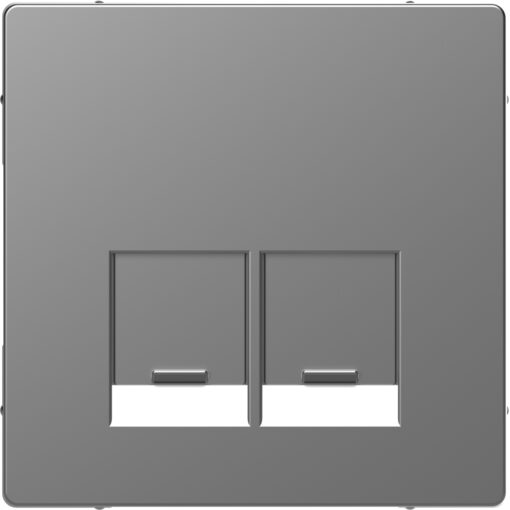 MTN4572-6036 Лицев панел за 2xRJ45 неръждаема стомана System Design