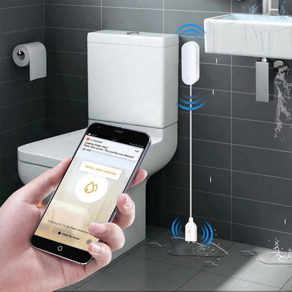 Смарт сензор No brand PST-WW002, За алармиране при наводнение, Wi-Fi, Tuya Smart, Бял - 91005 D-91005 6 Смарт сензор No brand PST-WW002, За алармиране при наводнение, Wi-Fi, Tuya Smart, Бял - 91005 - Image 5