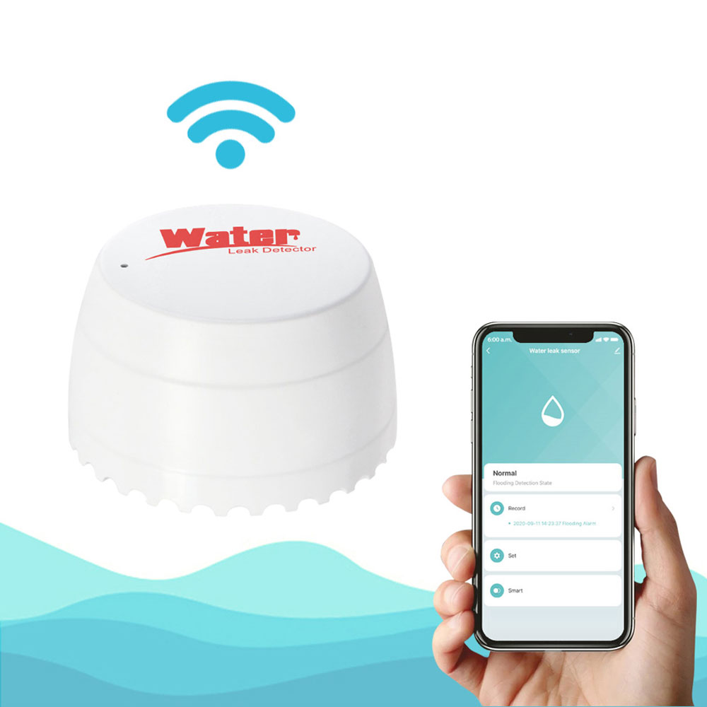Смарт сензор No brand PST-SQ400B, За алармиране при наводнение, Wi-Fi, Tuya Smart, Бял - 91006 D-91006 10 Смарт сензор No brand PST-SQ400B, За алармиране при наводнение, Wi-Fi, Tuya Smart, Бял - 91006 - Image 8