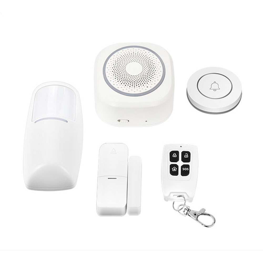 Смарт алармена система No brand PST-H3, 5в1, Wi-Fi, Tuya Smart, Бял - 91011 D-91011 5 Смарт алармена система No brand PST-H3, 5в1, Wi-Fi, Tuya Smart, Бял - 91011 - Image 3