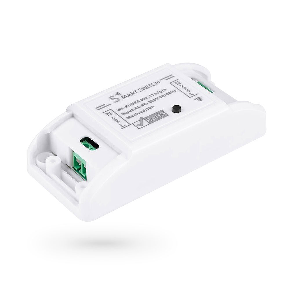 Смарт превключвател No brand PST-WF-S1, 1 канал, 220V, 10A, Wi-Fi, Tuya Smart, Бял - 91019 D-91019 3 Смарт превключвател No brand PST-WF-S1, 1 канал, 220V, 10A, Wi-Fi, Tuya Smart, Бял - 91019 - Image 2