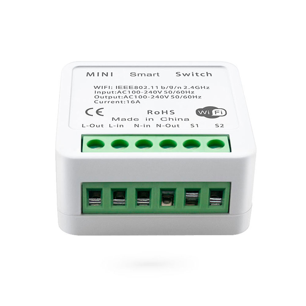Смарт превключвател No brand PST-AP-SMT, 1 канал, 220V, 16A, Wi-Fi, Tuya Smart, Бял - 91021 D-91021 4 Смарт превключвател No brand PST-AP-SMT, 1 канал, 220V, 16A, Wi-Fi, Tuya Smart, Бял - 91021 - Image 2