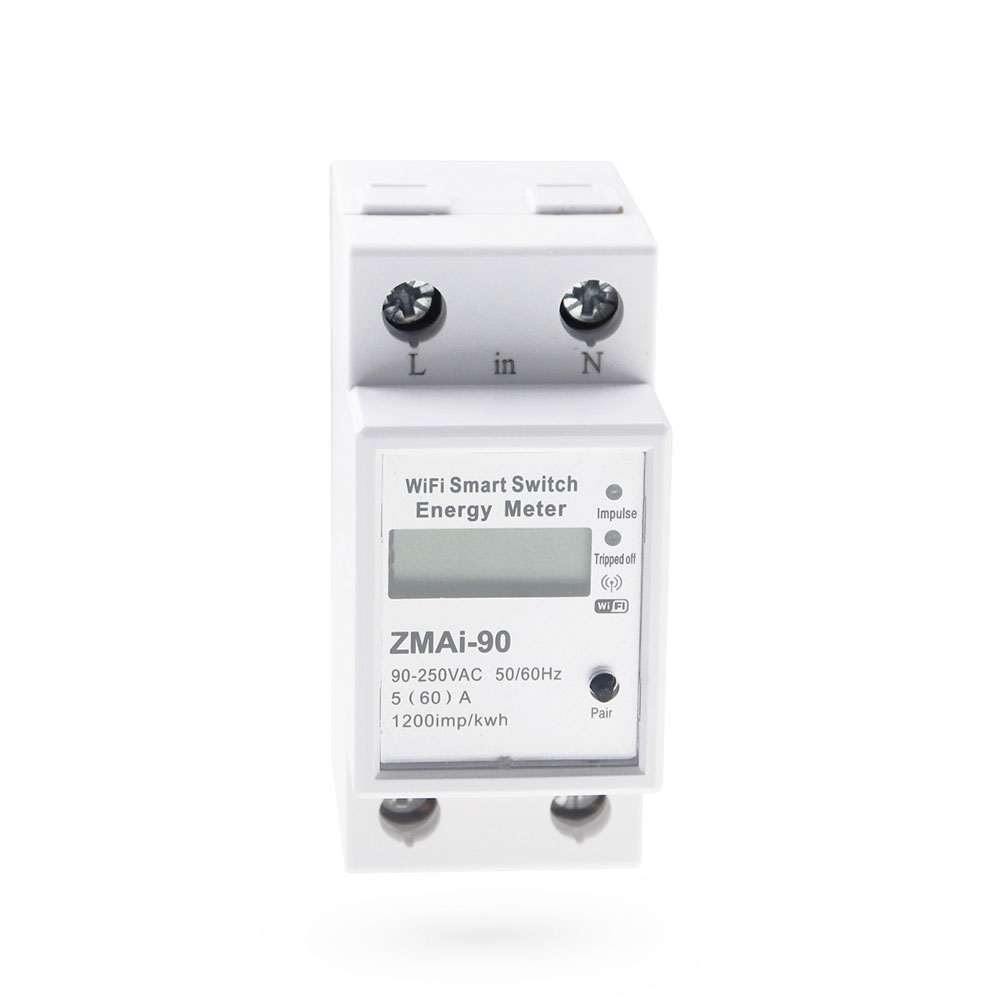 Смарт електромер No brand PST-ZMAi-90, За 35mm DIN, 220V, 60A, Wi-Fi, Tuya Smart, Бял - 91023 D-91023 5 Смарт електромер No brand PST-ZMAi-90, За 35mm DIN, 220V, 60A, Wi-Fi, Tuya Smart, Бял - 91023 - Image 3