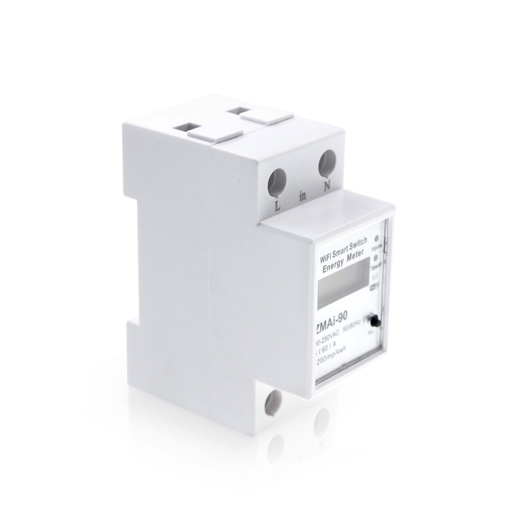 Смарт електромер No brand PST-ZMAi-90, За 35mm DIN, 220V, 60A, Wi-Fi, Tuya Smart, Бял - 91023 D-91023 6 Смарт електромер No brand PST-ZMAi-90, За 35mm DIN, 220V, 60A, Wi-Fi, Tuya Smart, Бял - 91023 - Image 4