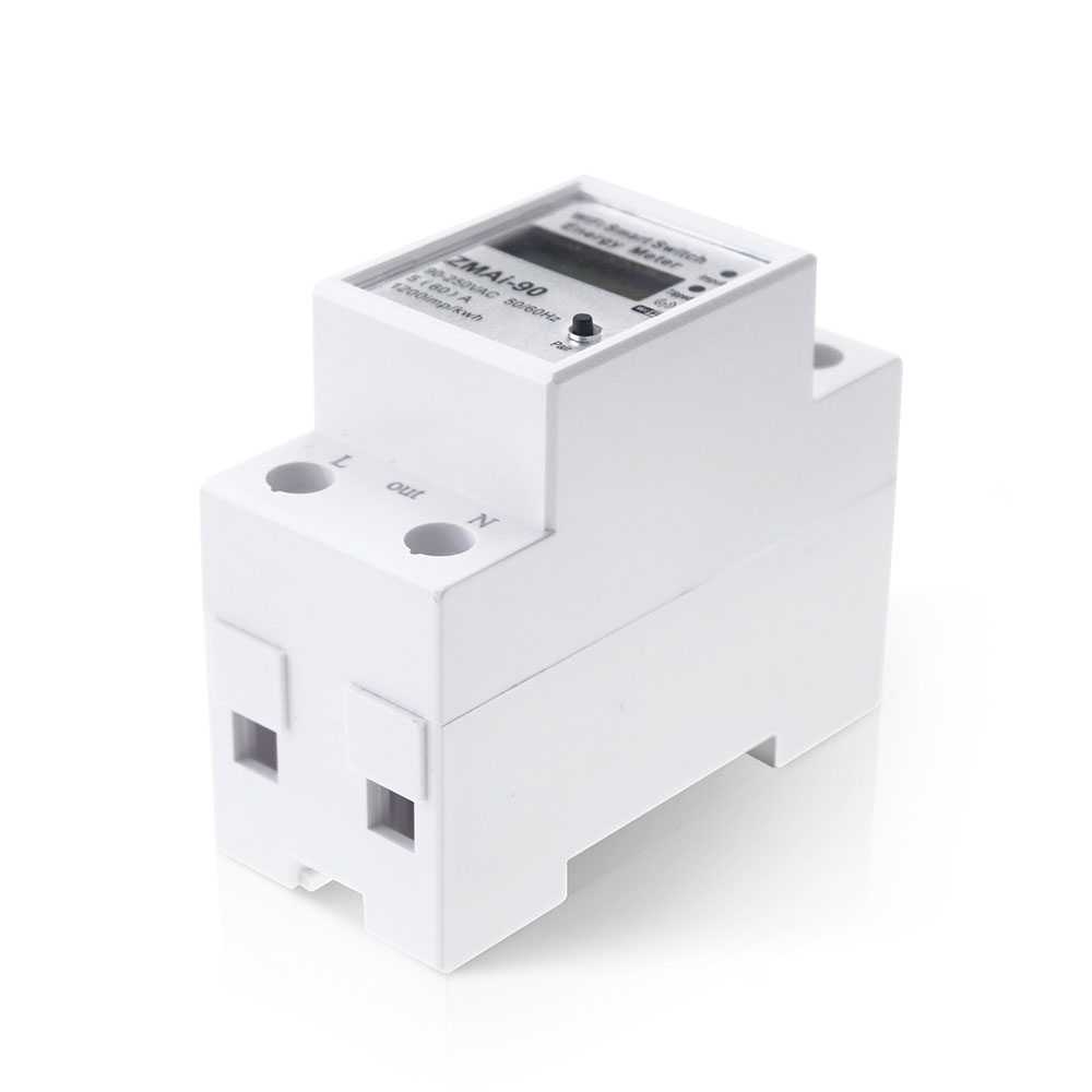 Смарт електромер No brand PST-ZMAi-90, За 35mm DIN, 220V, 60A, Wi-Fi, Tuya Smart, Бял - 91023 D-91023 8 Смарт електромер No brand PST-ZMAi-90, За 35mm DIN, 220V, 60A, Wi-Fi, Tuya Smart, Бял - 91023 - Image 6
