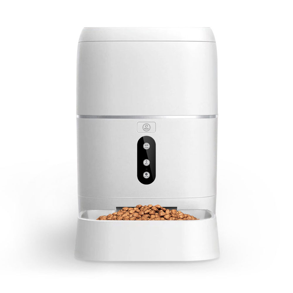 Смарт хранилка No brand PST-FD-BL3, За домашни любимци, Wi-Fi, Tuya Smart, Бял - 91040