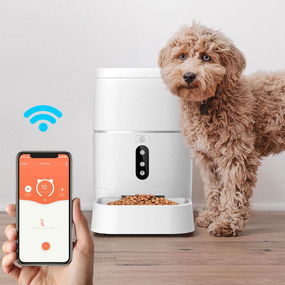 Смарт хранилка No brand PST-FD-BL3, За домашни любимци, Wi-Fi, Tuya Smart, Бял - 91040 D-91040 9 Смарт хранилка No brand PST-FD-BL3, За домашни любимци, Wi-Fi, Tuya Smart, Бял - 91040 - Image 8