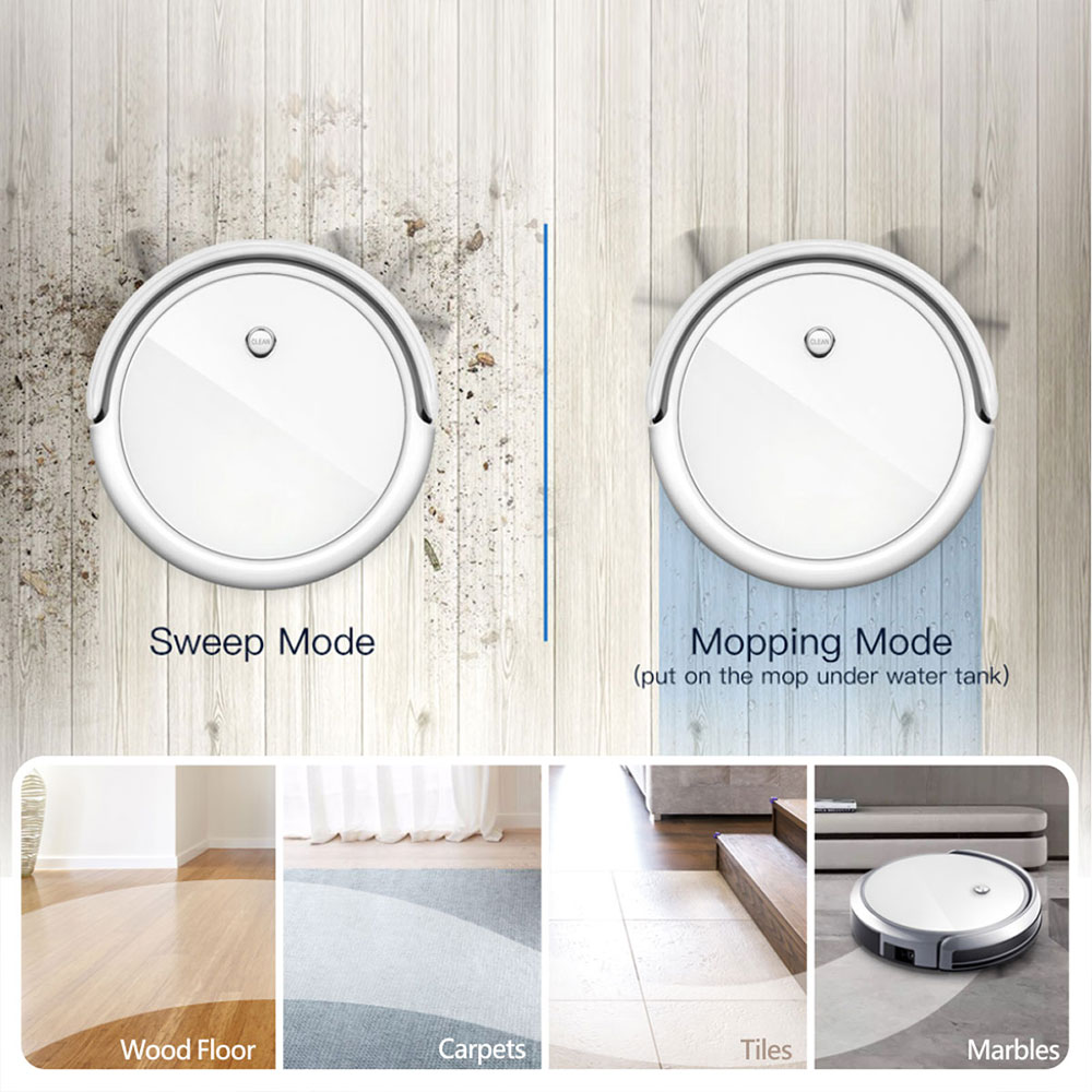 Робот прахосмукачка No brand PST-A3-C, Wi-Fi, Tuya Smart, Бял - 91042 D-91042 12 Робот прахосмукачка No brand PST-A3-C, Wi-Fi, Tuya Smart, Бял - 91042 - Image 10