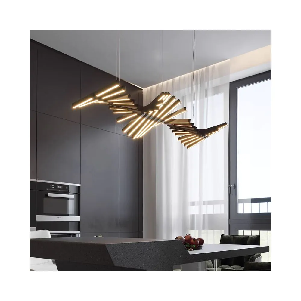 ATOM LED ПЕНДЕЛ 200W 3000K, ЧЕРЕН