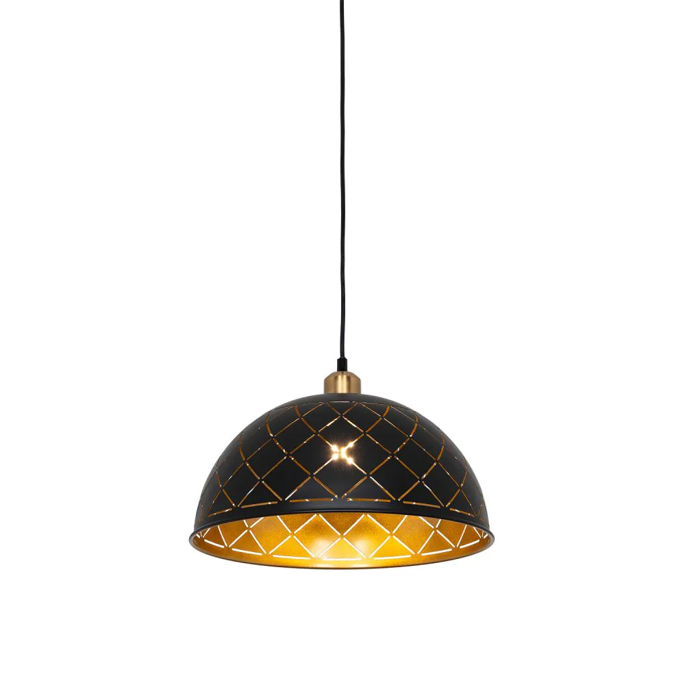 CRISTINA PENDANT 1XE27 BLACK/GOLD