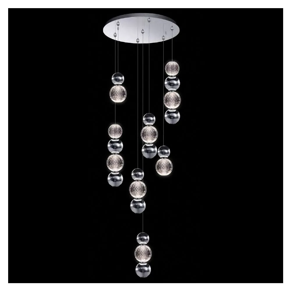 DIAMOND LED ПЕНДЕЛ 28W 3000K, ХРОМ